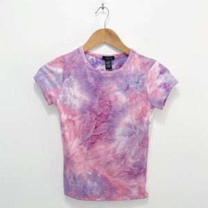 Vintage Y2K Tie Dye Cropped Mini Tee